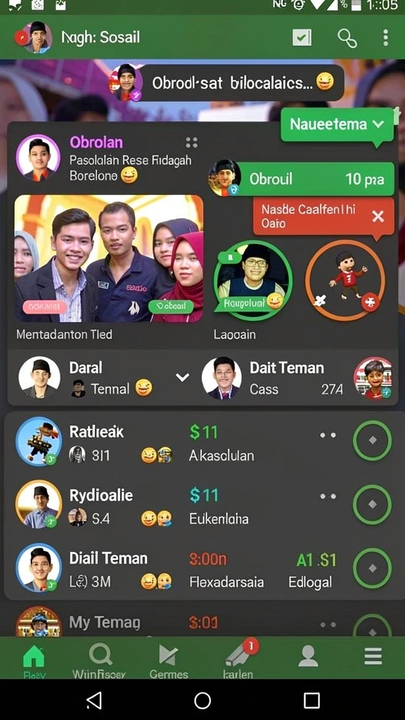 preman69 - Screenshot 3 memperlihatkan momen pertarungan seru di permainan.